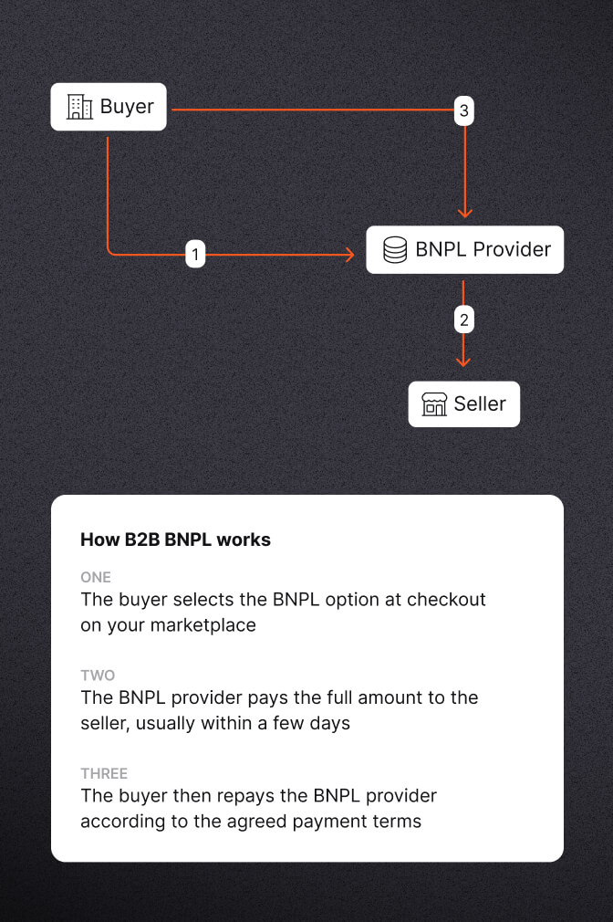 Buy now pay later providers diagram