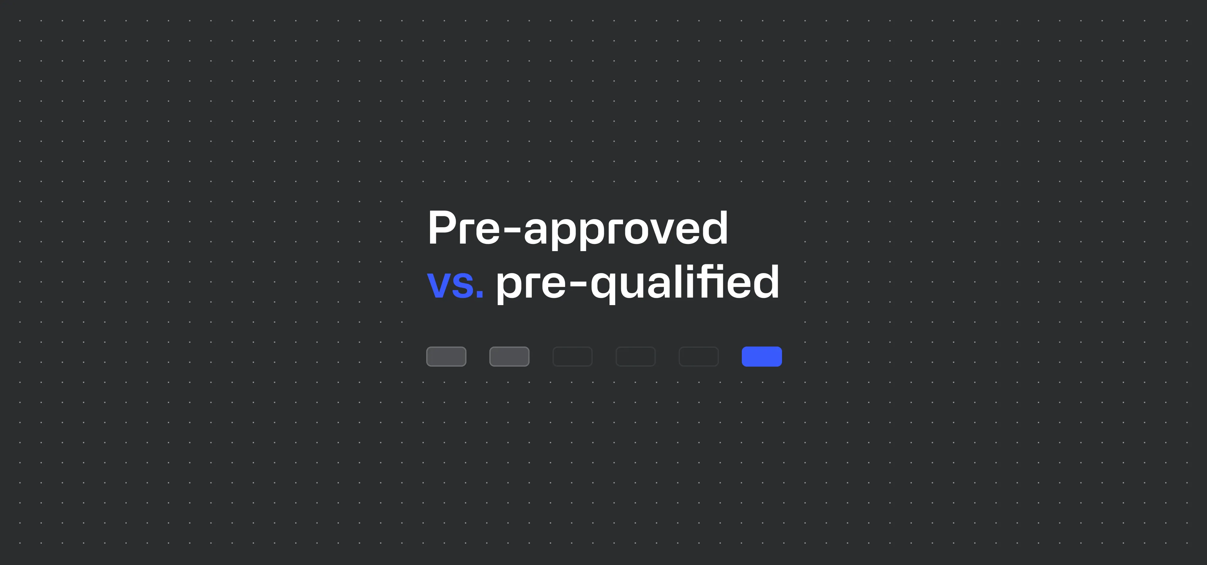 Pre-approved vs. pre-qualified financing offers