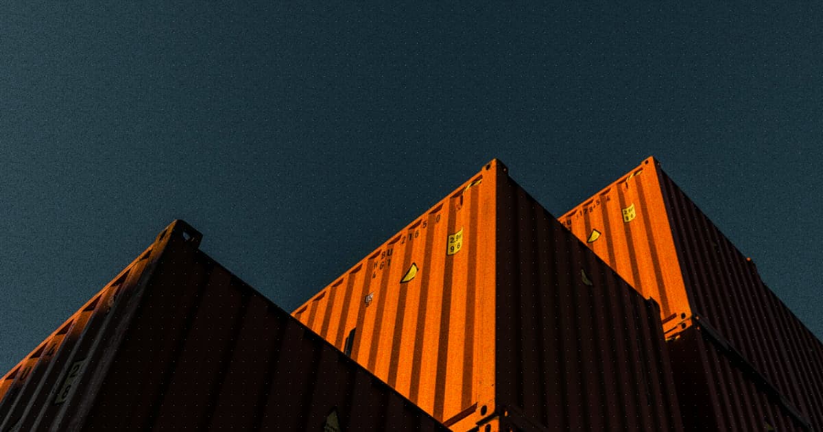 Illustration of cargo containers